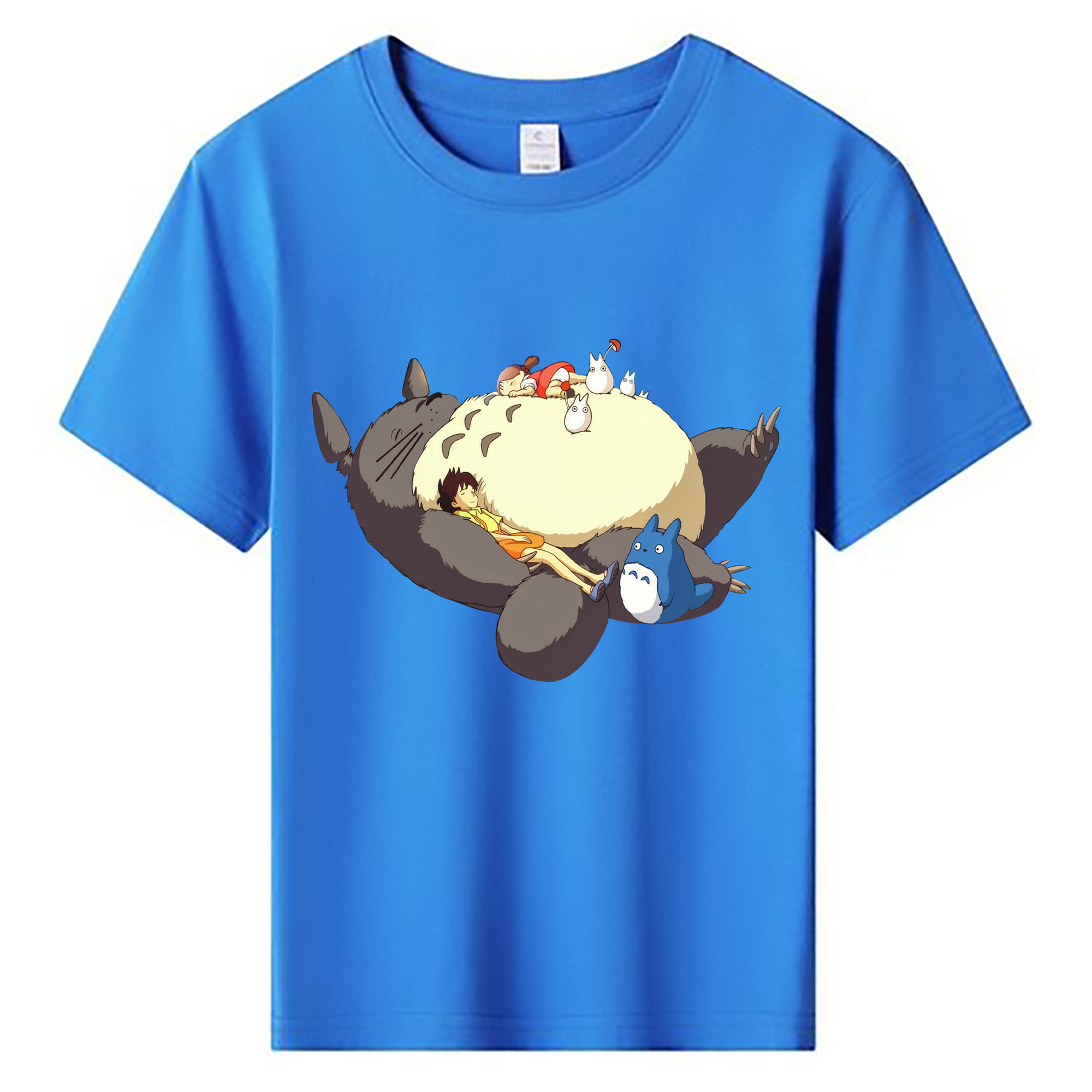 （画像用） となりのトトロ 草壁メイ 草壁サツキ My Neighbor Totoro Satsuki Kusakabe Mei Kusakabe 綿100％キッズTシャツ（フロントプリント）